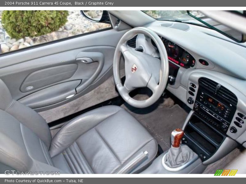 Black / Graphite Grey 2004 Porsche 911 Carrera 4S Coupe