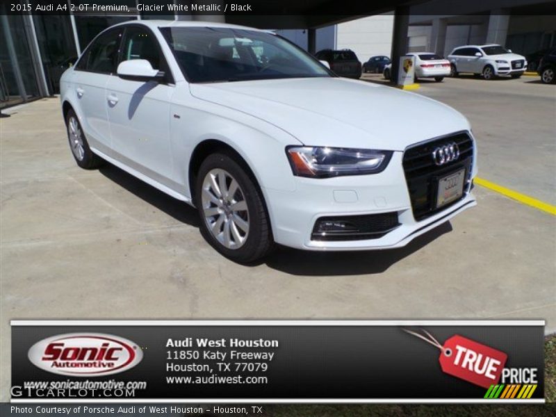 Glacier White Metallic / Black 2015 Audi A4 2.0T Premium