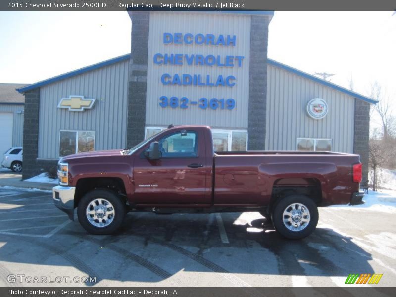 Deep Ruby Metallic / Jet Black 2015 Chevrolet Silverado 2500HD LT Regular Cab