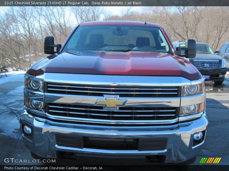 Deep Ruby Metallic / Jet Black 2015 Chevrolet Silverado 2500HD LT Regular Cab