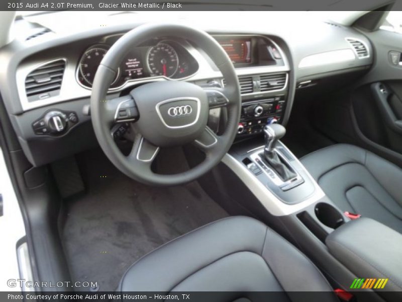 Glacier White Metallic / Black 2015 Audi A4 2.0T Premium