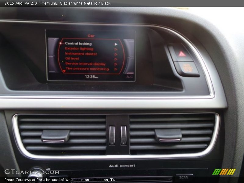 Glacier White Metallic / Black 2015 Audi A4 2.0T Premium