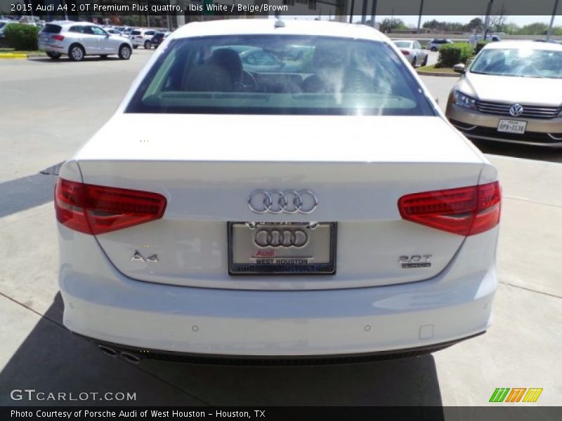 Ibis White / Beige/Brown 2015 Audi A4 2.0T Premium Plus quattro