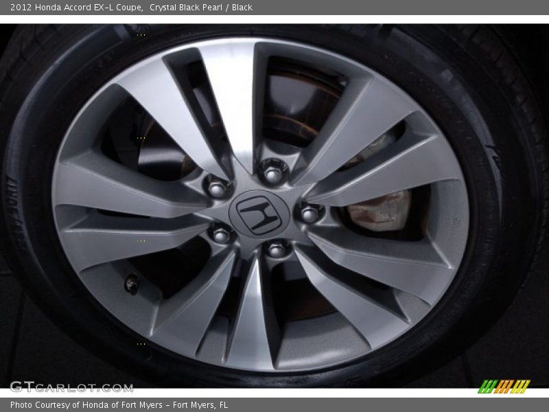 Crystal Black Pearl / Black 2012 Honda Accord EX-L Coupe