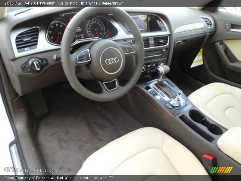  2015 A4 2.0T Premium Plus quattro Beige/Brown Interior