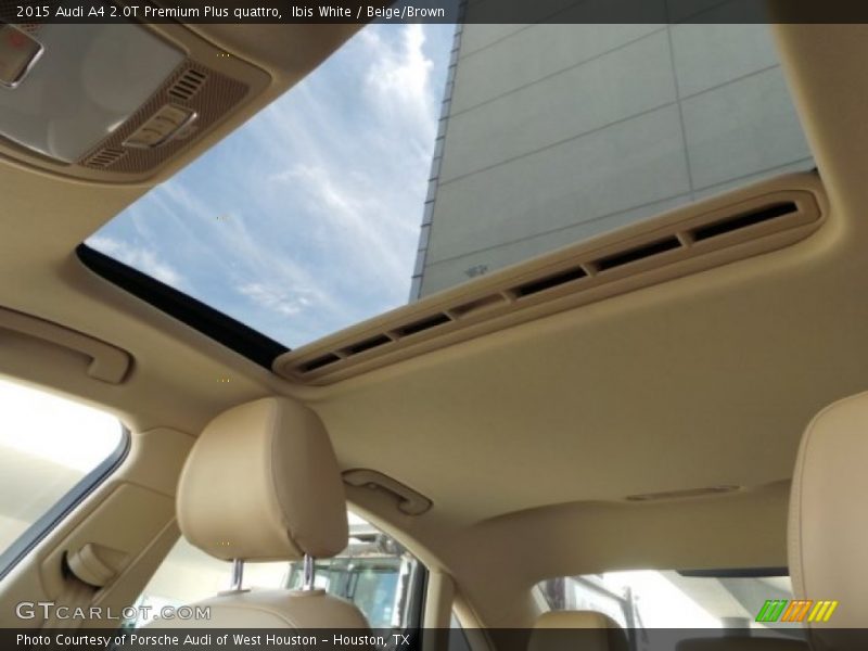Ibis White / Beige/Brown 2015 Audi A4 2.0T Premium Plus quattro