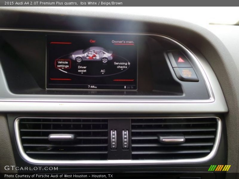 Ibis White / Beige/Brown 2015 Audi A4 2.0T Premium Plus quattro
