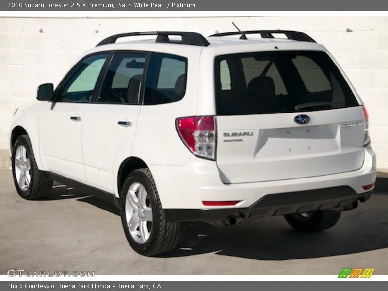 Satin White Pearl / Platinum 2010 Subaru Forester 2.5 X Premium