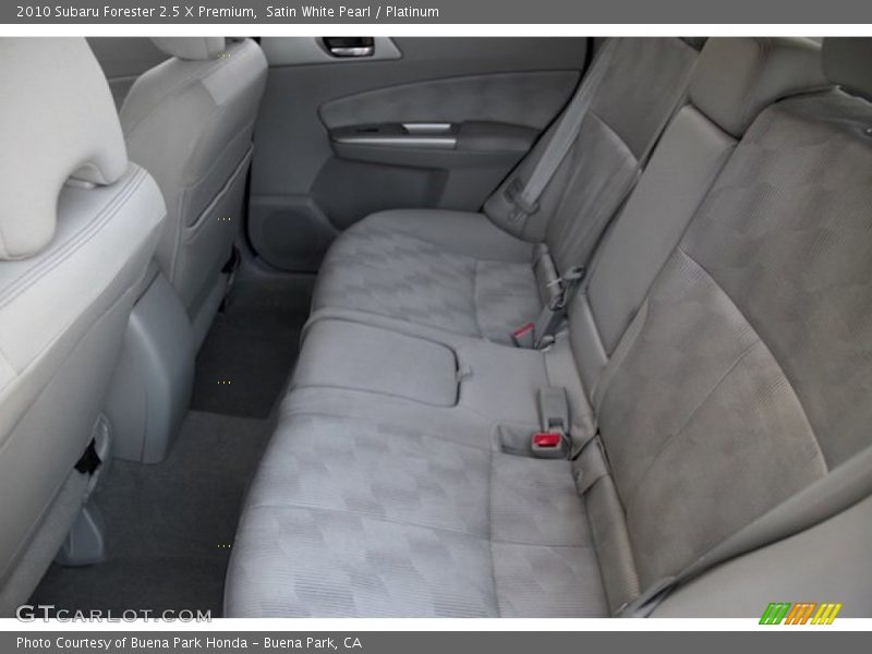 Satin White Pearl / Platinum 2010 Subaru Forester 2.5 X Premium