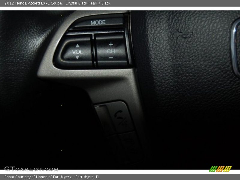 Crystal Black Pearl / Black 2012 Honda Accord EX-L Coupe