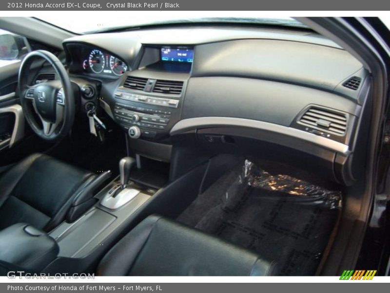 Crystal Black Pearl / Black 2012 Honda Accord EX-L Coupe