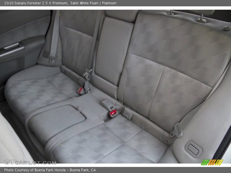 Satin White Pearl / Platinum 2010 Subaru Forester 2.5 X Premium
