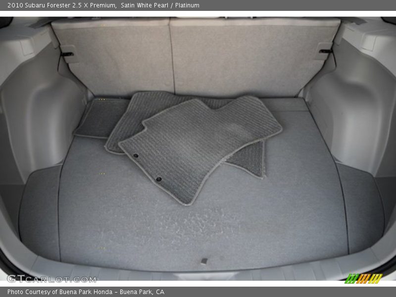 Satin White Pearl / Platinum 2010 Subaru Forester 2.5 X Premium