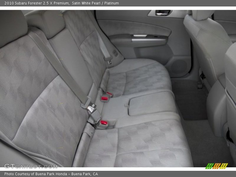 Satin White Pearl / Platinum 2010 Subaru Forester 2.5 X Premium