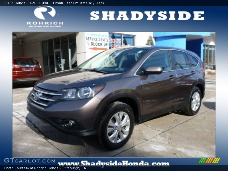 Urban Titanium Metallic / Black 2012 Honda CR-V EX 4WD