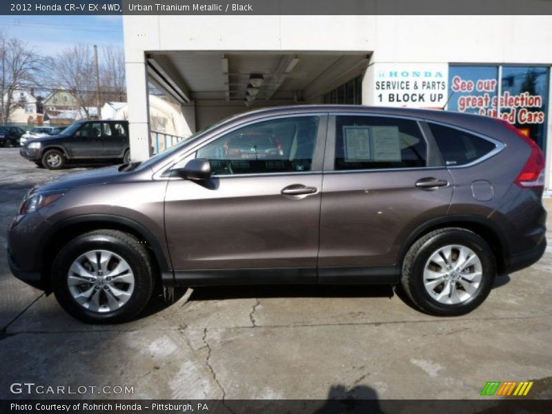 Urban Titanium Metallic / Black 2012 Honda CR-V EX 4WD