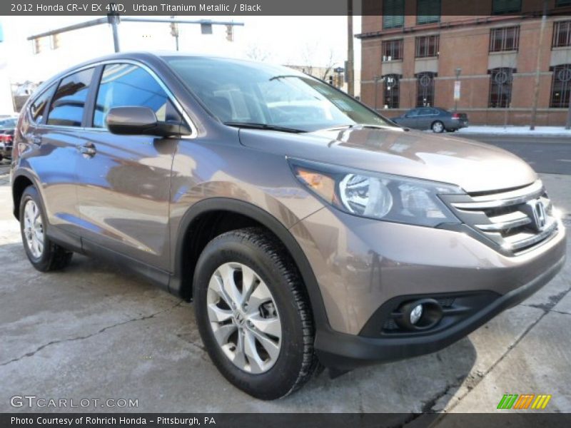 Urban Titanium Metallic / Black 2012 Honda CR-V EX 4WD