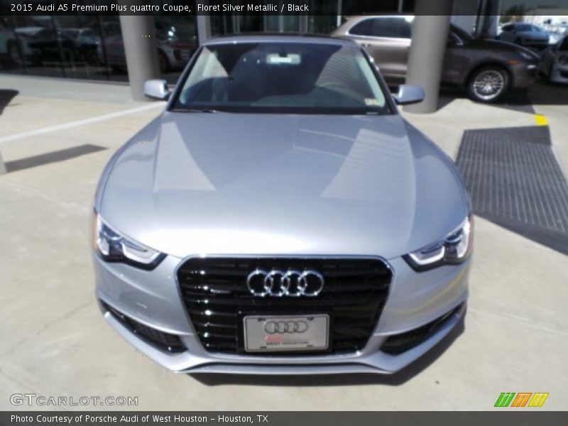 Floret Silver Metallic / Black 2015 Audi A5 Premium Plus quattro Coupe