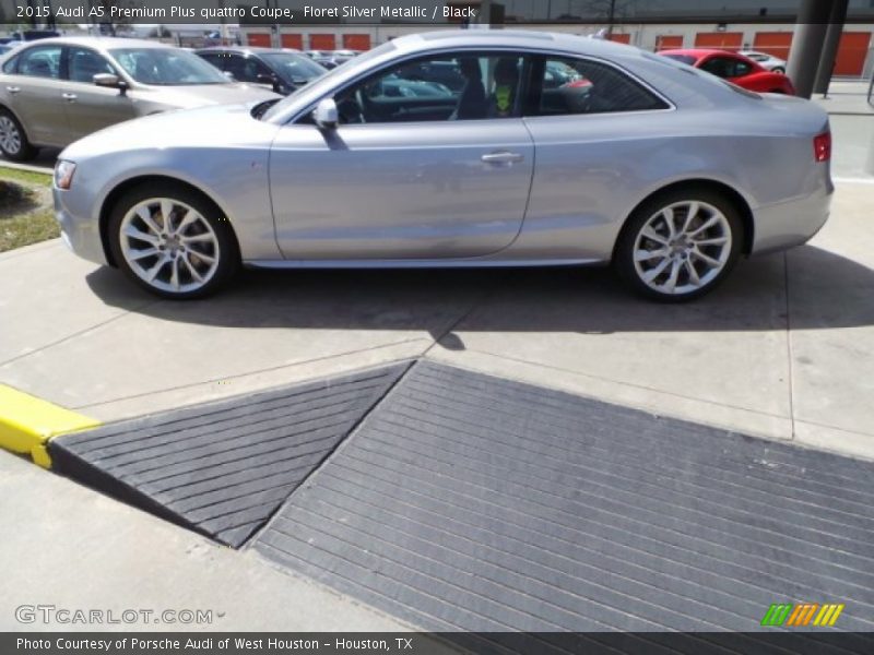 Floret Silver Metallic / Black 2015 Audi A5 Premium Plus quattro Coupe