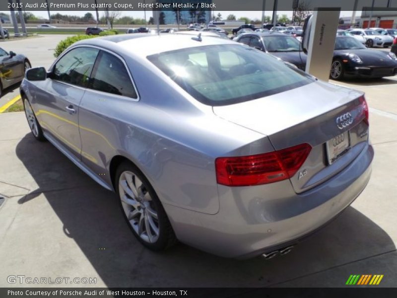 Floret Silver Metallic / Black 2015 Audi A5 Premium Plus quattro Coupe