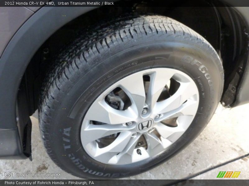 Urban Titanium Metallic / Black 2012 Honda CR-V EX 4WD