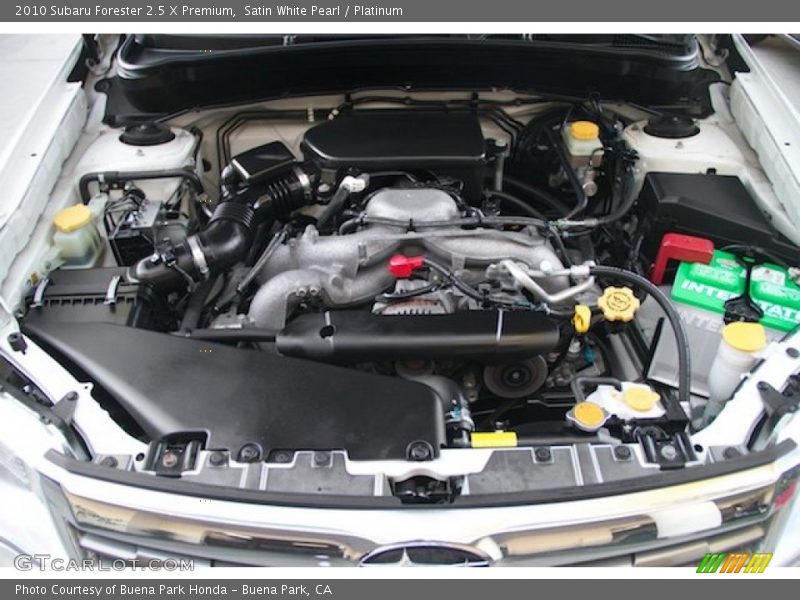 Satin White Pearl / Platinum 2010 Subaru Forester 2.5 X Premium