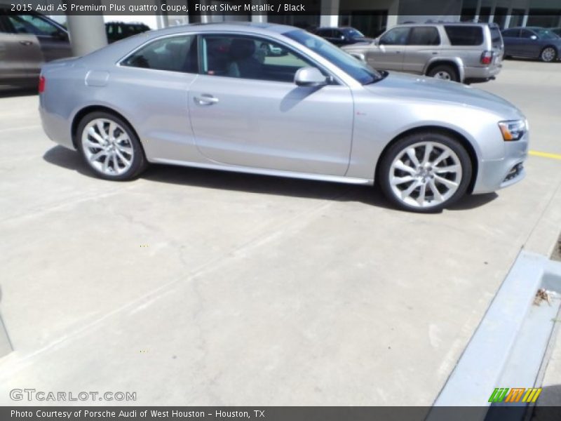 Floret Silver Metallic / Black 2015 Audi A5 Premium Plus quattro Coupe