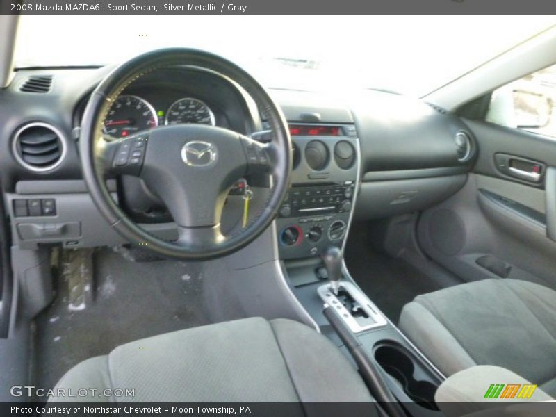 Silver Metallic / Gray 2008 Mazda MAZDA6 i Sport Sedan