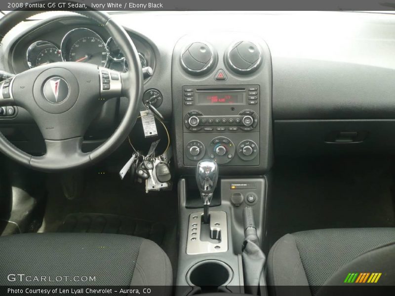 Ivory White / Ebony Black 2008 Pontiac G6 GT Sedan