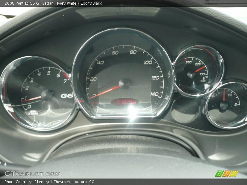 Ivory White / Ebony Black 2008 Pontiac G6 GT Sedan