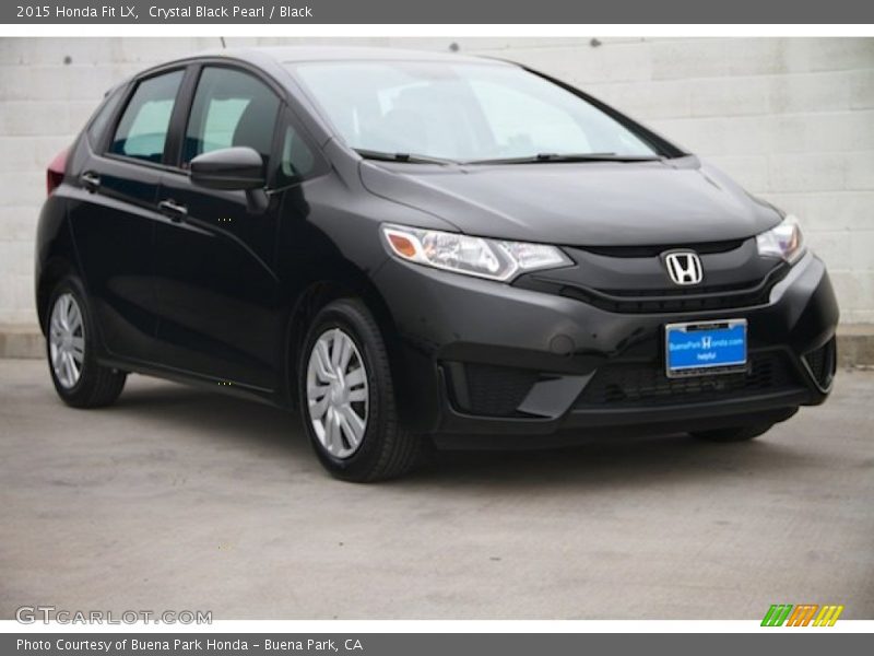 Crystal Black Pearl / Black 2015 Honda Fit LX