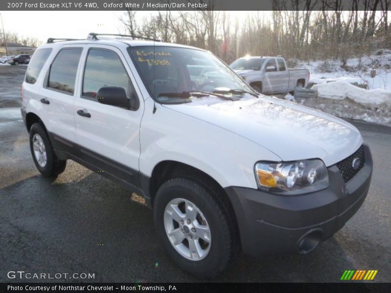 Oxford White / Medium/Dark Pebble 2007 Ford Escape XLT V6 4WD