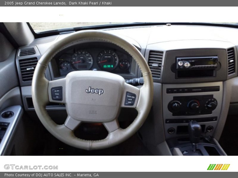 Dark Khaki Pearl / Khaki 2005 Jeep Grand Cherokee Laredo