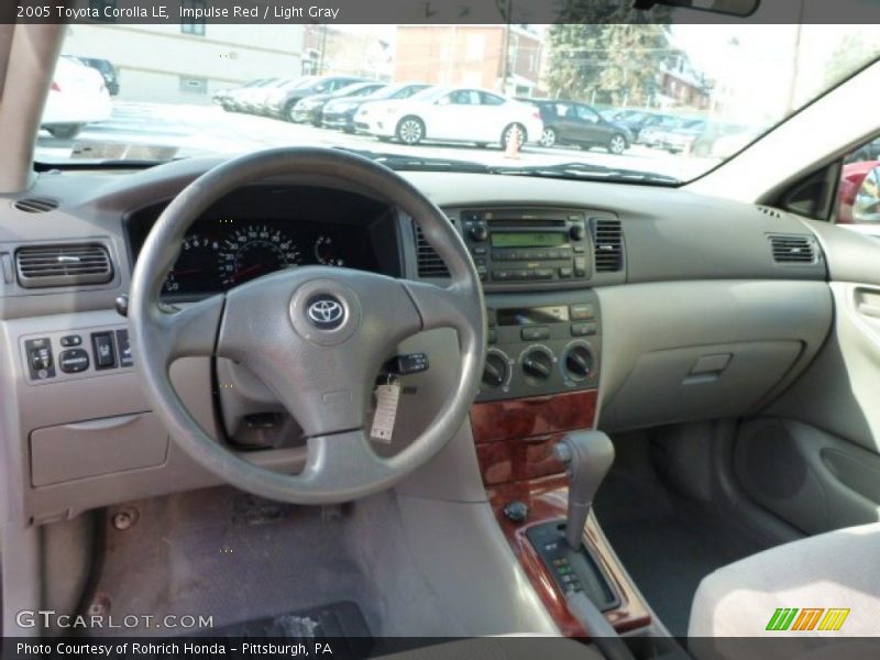 Impulse Red / Light Gray 2005 Toyota Corolla LE