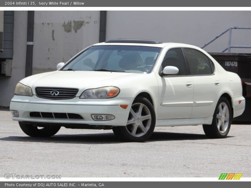 Ivory White Pearl / Willow 2004 Infiniti I 35