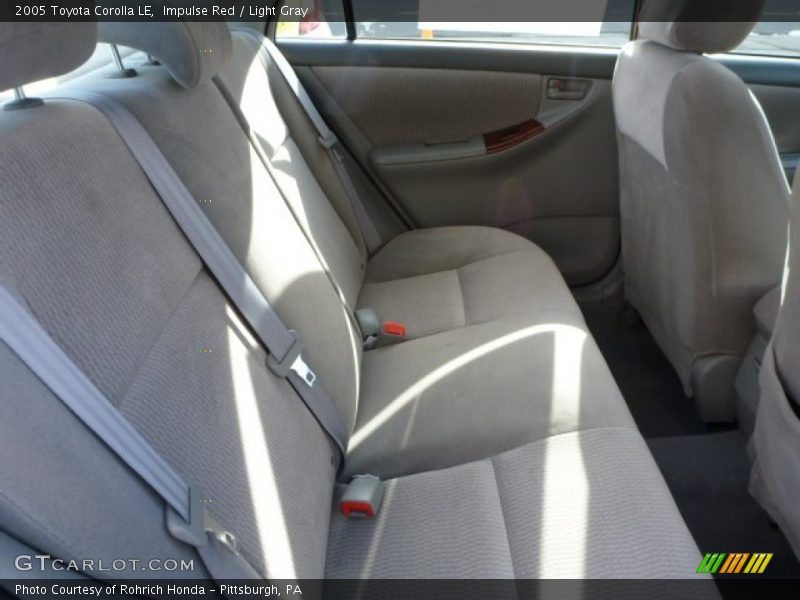 Impulse Red / Light Gray 2005 Toyota Corolla LE