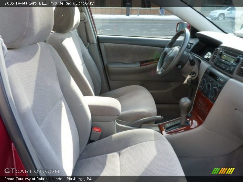 Impulse Red / Light Gray 2005 Toyota Corolla LE