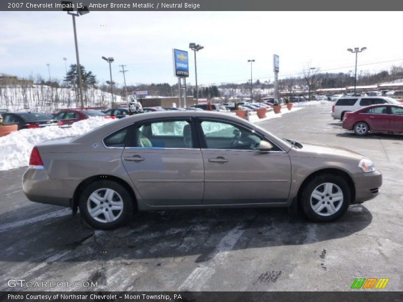 Amber Bronze Metallic / Neutral Beige 2007 Chevrolet Impala LS