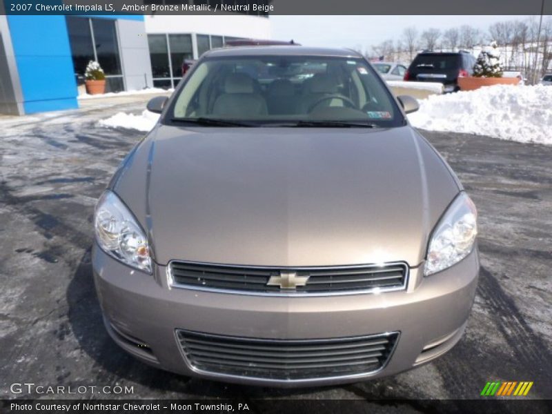 Amber Bronze Metallic / Neutral Beige 2007 Chevrolet Impala LS