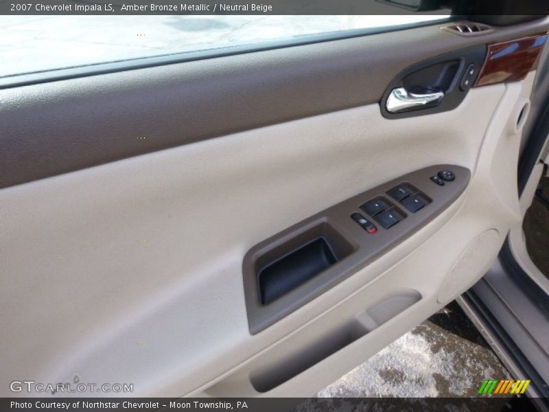 Amber Bronze Metallic / Neutral Beige 2007 Chevrolet Impala LS