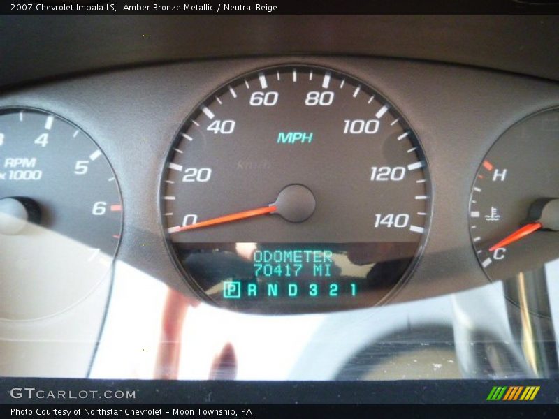 Amber Bronze Metallic / Neutral Beige 2007 Chevrolet Impala LS