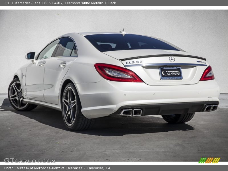 Diamond White Metallic / Black 2013 Mercedes-Benz CLS 63 AMG