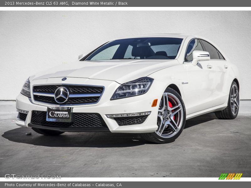 Diamond White Metallic / Black 2013 Mercedes-Benz CLS 63 AMG