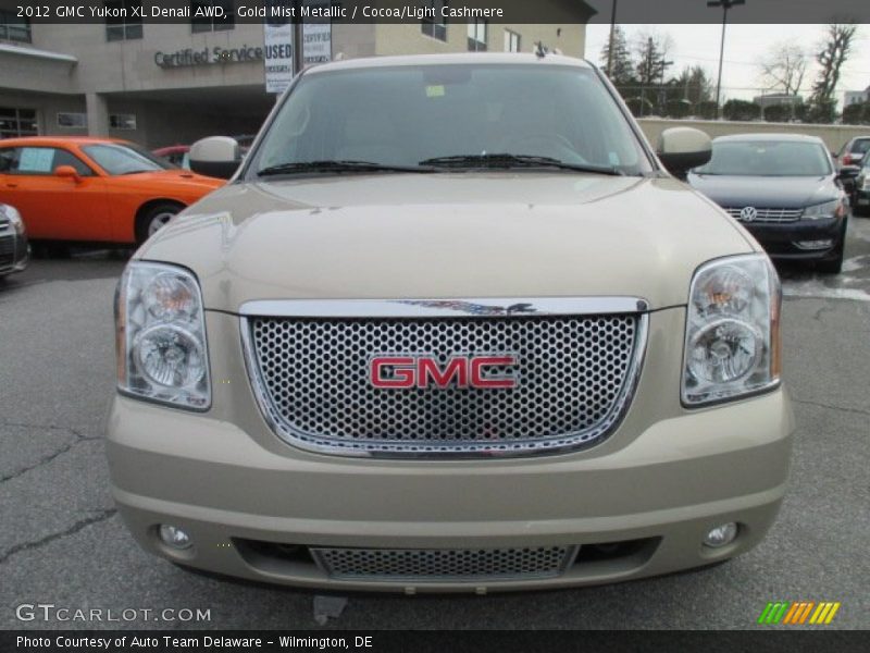 Gold Mist Metallic / Cocoa/Light Cashmere 2012 GMC Yukon XL Denali AWD