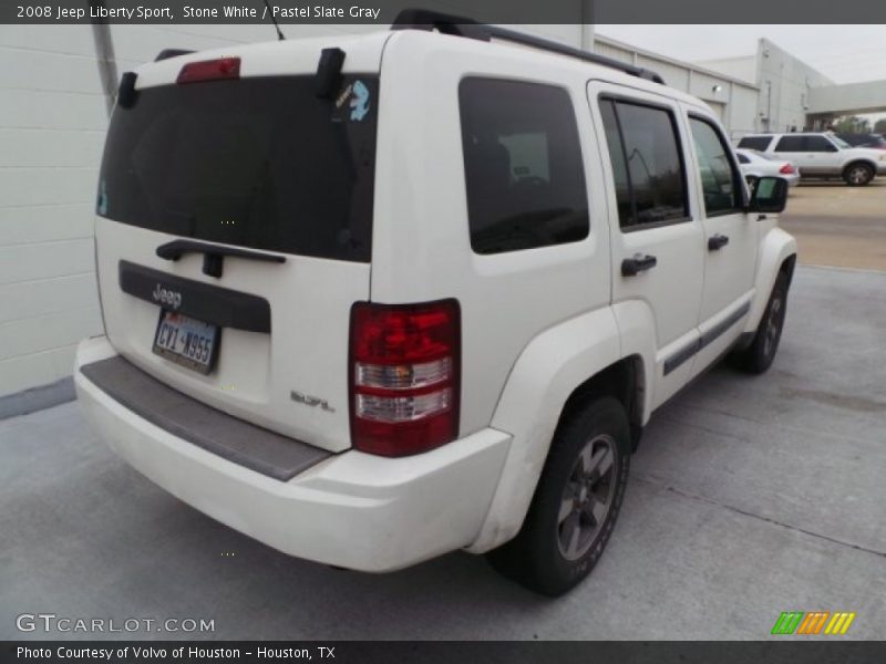 Stone White / Pastel Slate Gray 2008 Jeep Liberty Sport