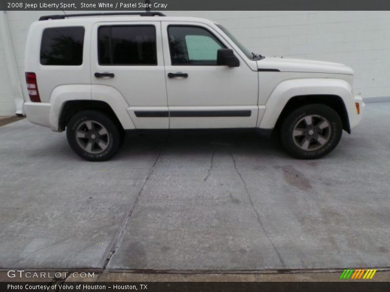 Stone White / Pastel Slate Gray 2008 Jeep Liberty Sport