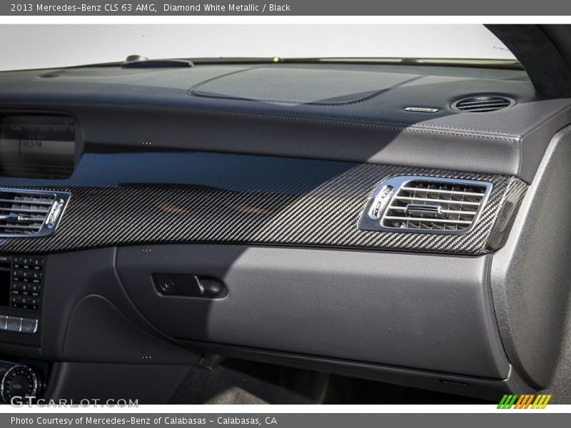 Diamond White Metallic / Black 2013 Mercedes-Benz CLS 63 AMG