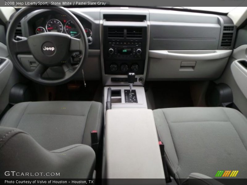 Stone White / Pastel Slate Gray 2008 Jeep Liberty Sport
