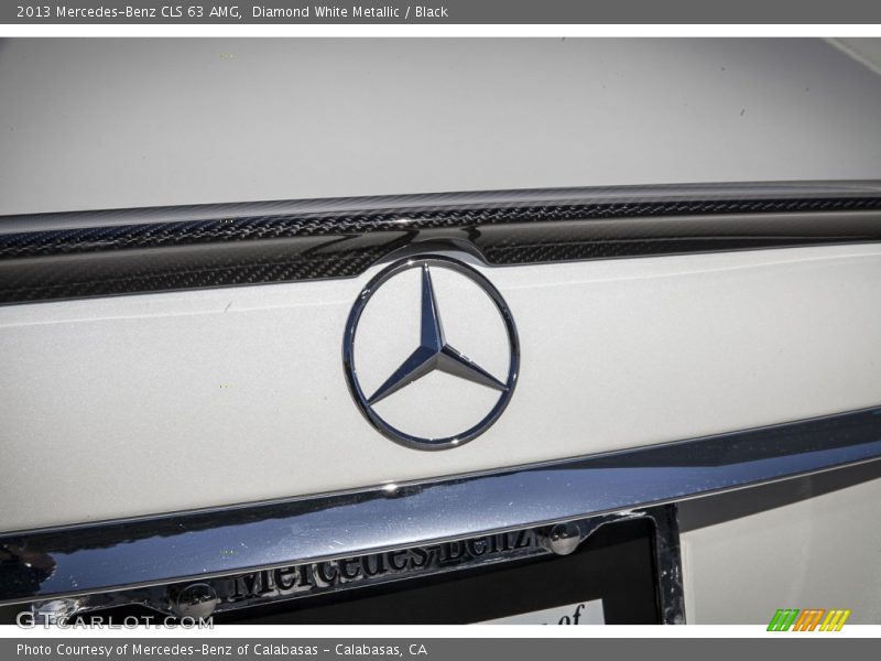 Diamond White Metallic / Black 2013 Mercedes-Benz CLS 63 AMG