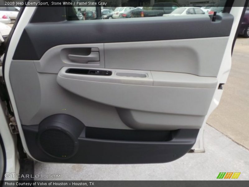 Stone White / Pastel Slate Gray 2008 Jeep Liberty Sport
